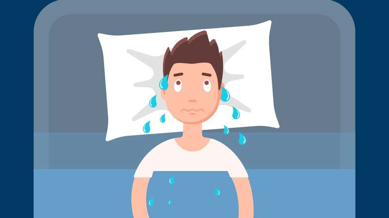 Bệnh bạch cầu gây tăng tiết mồ hôi vào ban đêm