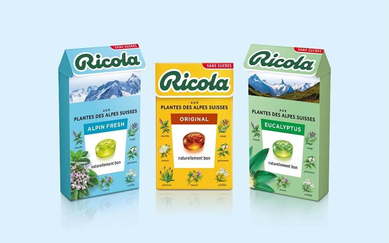 Ricola là thương hiệu đến từ Thụy Sĩ, ra đời từ những năm 1930