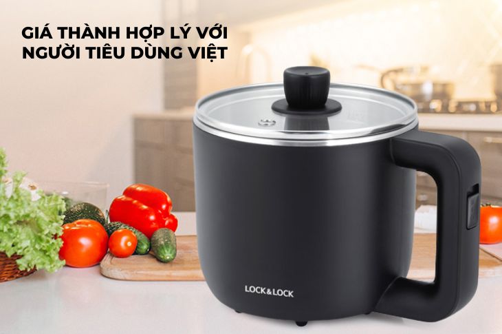 Nồi lẩu điện Lock&Lock EJP116BLK 0.8 lít có giá 489.000 đồng