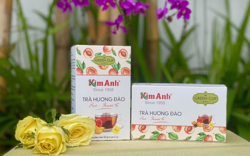 Trà túi lọc Kim Anh hương đào