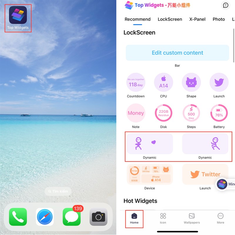 Cách thêm icon động cho màn hình khóa trên iPhone chạy iOS 16 siêu đẹp