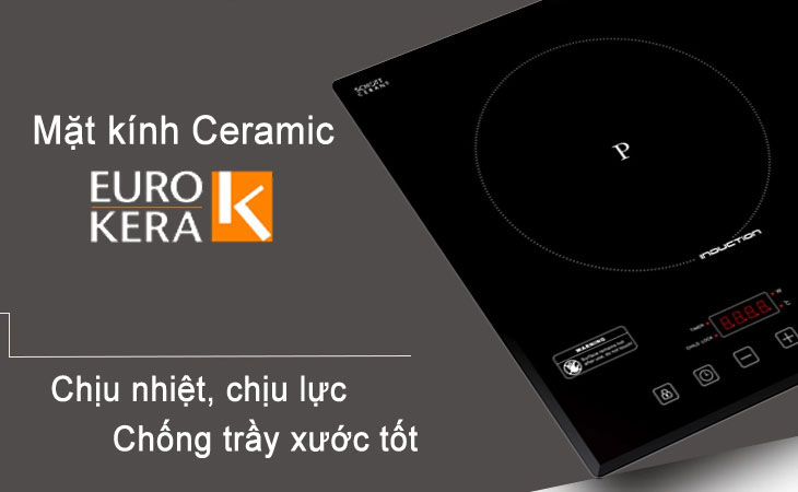 Bếp từ Chefs EH DIH321 trang bị mặt kính cường lực cao cấp