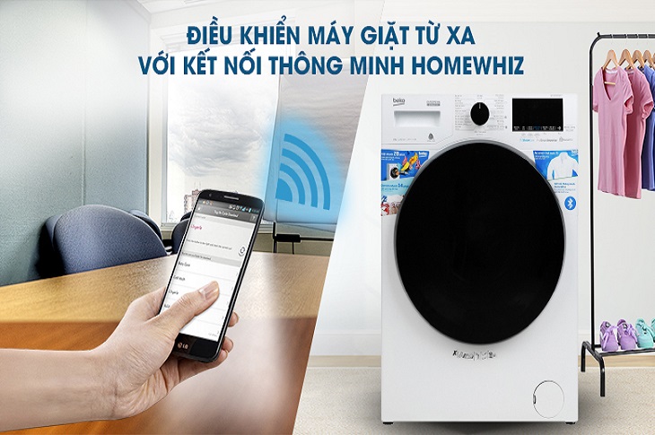 Điều khiển máy giặt từ xa qua điện thoại thông minh