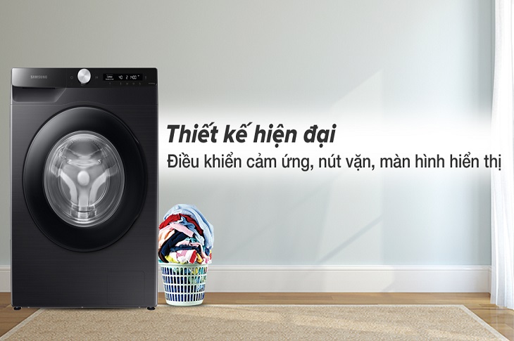 Máy giặt có thiết kế thông minh, hiện đại