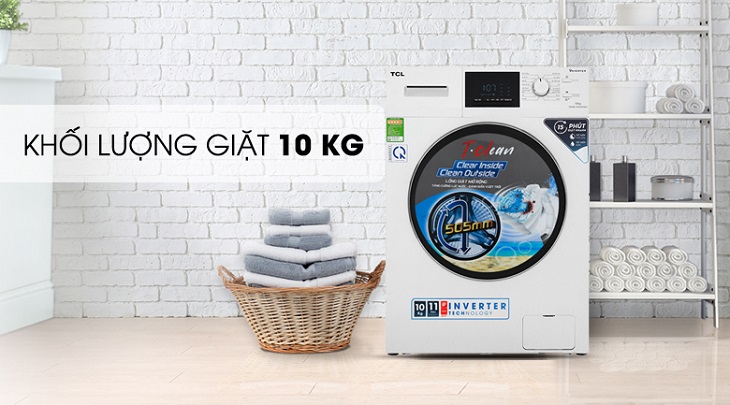 Máy giặt TCL Inverter 10 Kg TWF100-M14303DA03