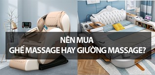 Nên mua ghế massage hay giường massage? So sánh ưu nhược điểm chi tiết