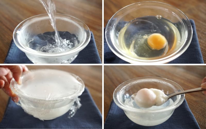 Làm trứng chần