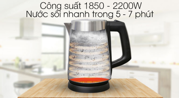 Bình đun siêu tốc Delites 1.7 lít FD-625 