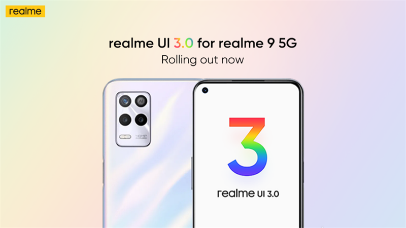 Realme 9 5G đã sẵn sàng cho Realme UI 3