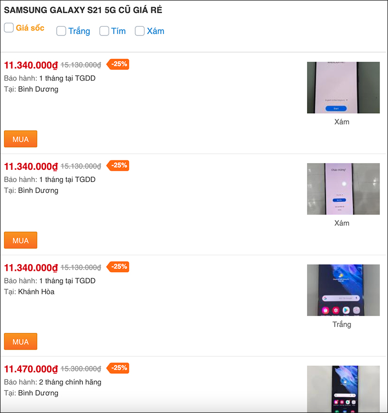 Galaxy S21 5G cũ giá hiện nay ra sao? Bật mí ưu đãi sốc tận 20% Galaxy S21 5G cũ giá hiện nay ra sao? Bật mí ưu đãi sốc tận 20%