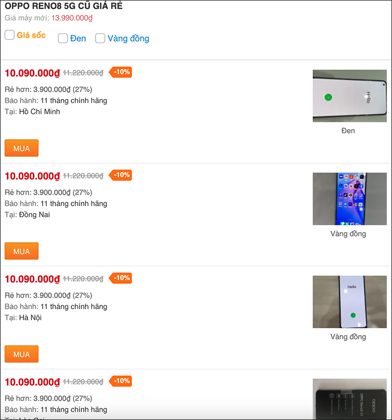 Giá OPPO Reno8 5G cũ hiện tại mlem không chê vào đâu được, sắm quá hời Giá OPPO Reno8 5G cũ hiện tại mlem không chê vào đâu được, sắm quá hời