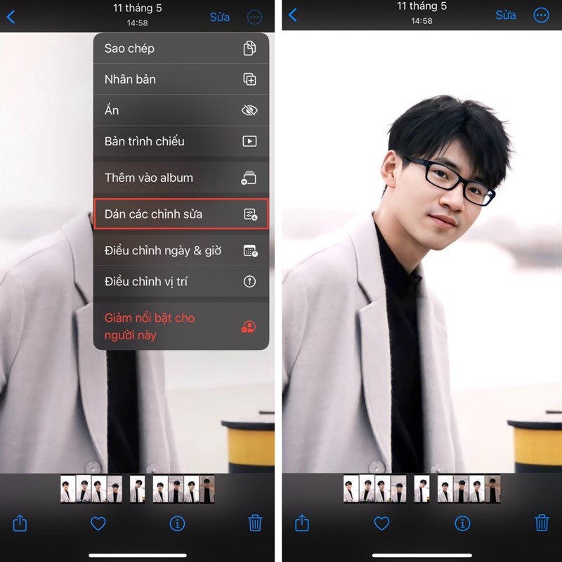 Cách sao chép chỉnh sửa ảnh trên iOS 16
