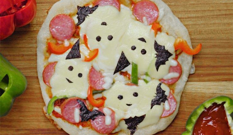 Cách làm pizza Halloween không cần lò nướng, cực bắt vị