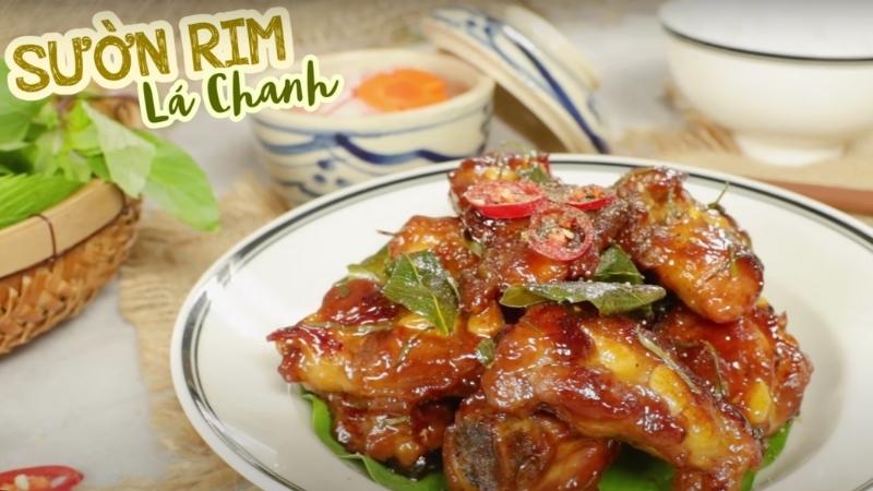 Cách làm sườn rim lá chanh thơm lừng, bắt vị cực kì