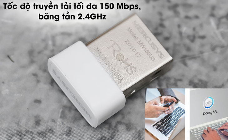 USB Wifi hỗ trợ tốc độ mạng 150Mbps