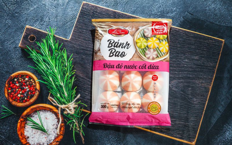 Bánh bao đậu đỏ nước cốt dừa La Cusina