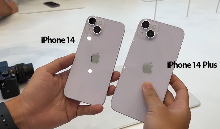 iPhone 14 Plus có thiết kế tổng quan giống với iPhone 14 phiên bản tiêu chuẩn