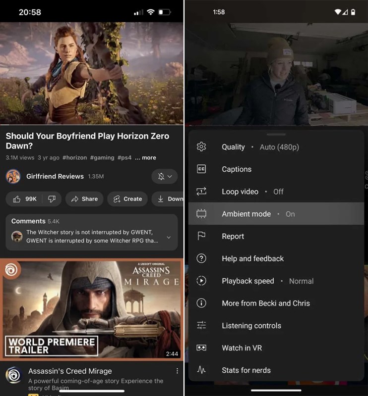 YouTube thử nghiệm trang video mới