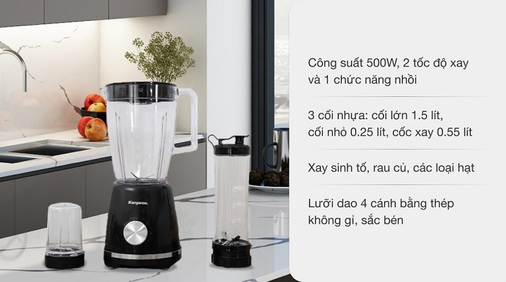 Máy xay sinh tố Kangaroo KG3B6 Máy xay sinh tố Kangaroo KG3B6