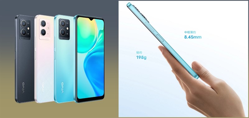 Vivo Y52t có độ dày 8.45 mm và nặng khoảng 198 g