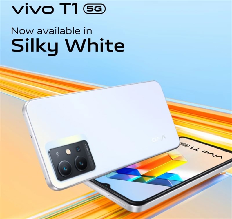 Hình ảnh poster Vivo T1 Silky White