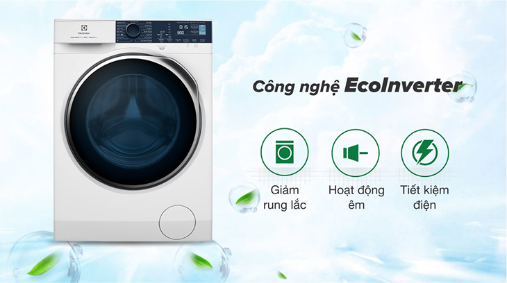 Máy giặt sấy Electrolux vận hành êm ái, tiết kiệm điện năng