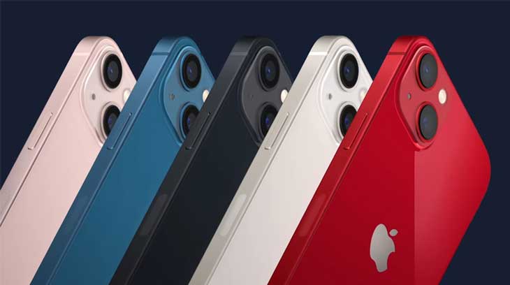 iPhone 13 có 5 sự lựa chọn màu sắc thời trang