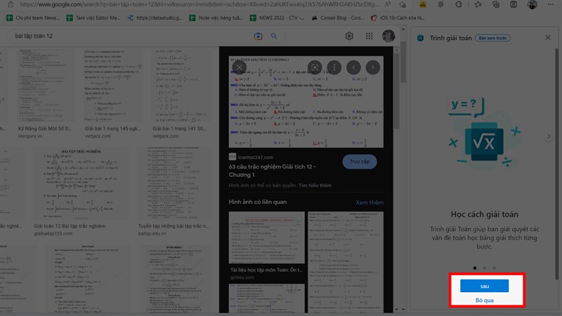 Hướng dẫn cách giải toán trên Microsoft Edge Hướng dẫn cách giải toán trên Microsoft Edge
