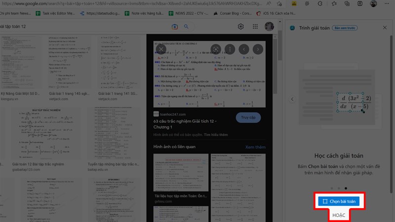 Hướng dẫn cách giải toán trên Microsoft Edge Hướng dẫn cách giải toán trên Microsoft Edge