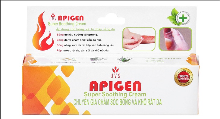Khám phá 4 công dụng của Kem Apigen – kem chăm sóc vết bỏng và khô rát da