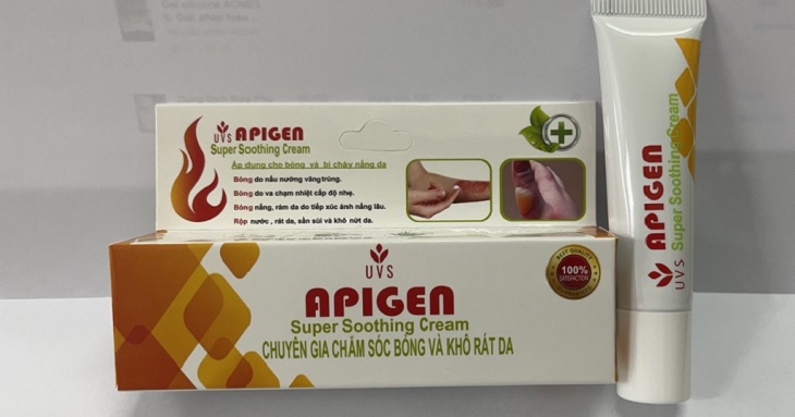 Công dụng của Kem Apigen - kem chăm sóc vết bỏng và khô rát da