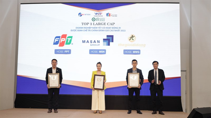 TGDĐ lọt Top 3 Large Cap có hoạt động IR được Định chế tài chính đánh giá cao nhất 2022 TGDĐ lọt Top 3 Large Cap có hoạt động IR được Định chế tài chính đánh giá cao nhất 2022