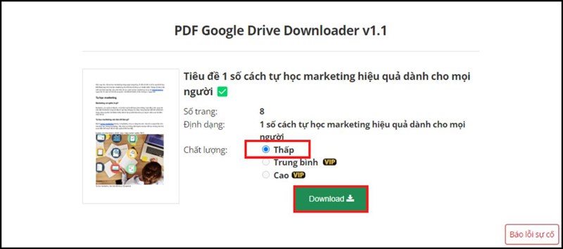 Hướng dẫn mẹo tải File PDF, Word bị chặn trên Google Drive