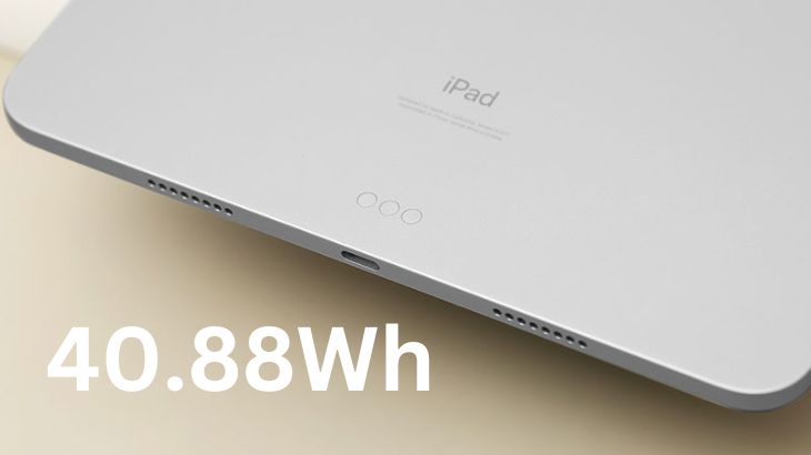 Dung lượng pin đủ xài cả ngày của iPad Pro M1