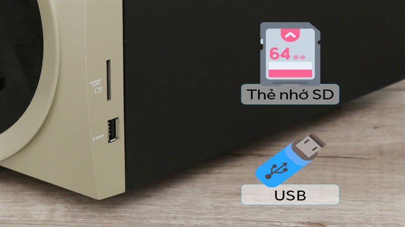 Có thể kết nối bluetooth với loa. Có thể kết nối bluetooth với loa.