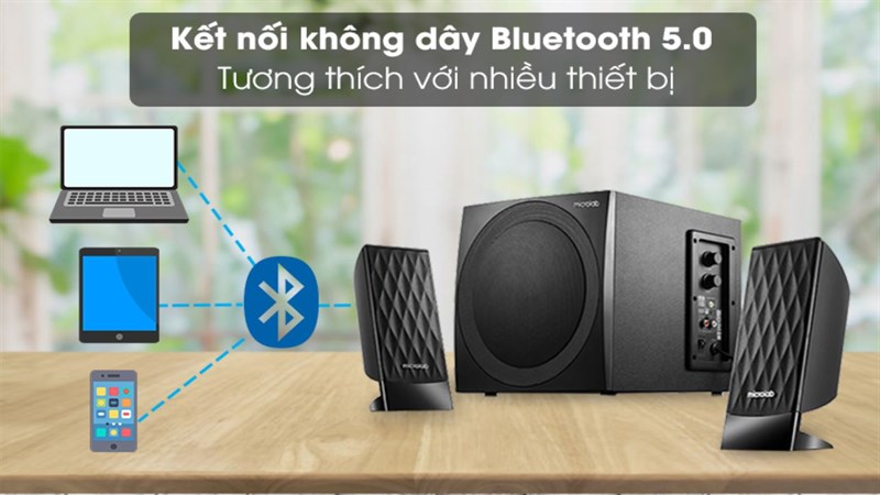 Hệ thống kết nối bluetooth 5.0 vô cùng hiện đại. Hệ thống kết nối bluetooth 5.0 vô cùng hiện đại.