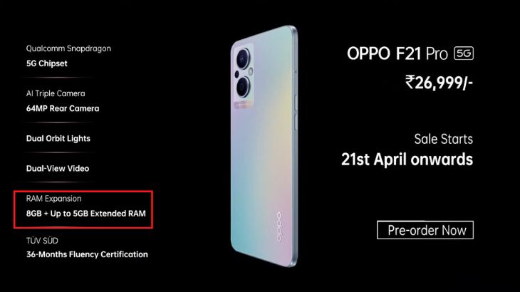 Bộ nhớ RAM có thể mở rộng tối đa 5GB