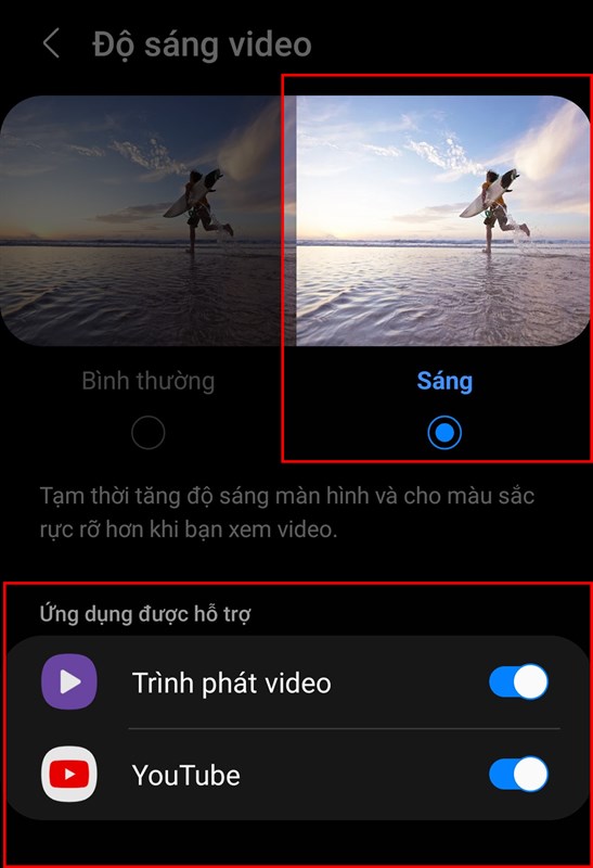 Cách để xem video sáng hơn trên Samsung Cách để xem video sáng hơn trên Samsung