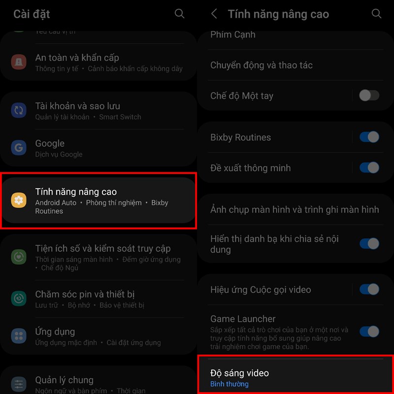Cách để xem video sáng hơn trên Samsung Cách để xem video sáng hơn trên Samsung