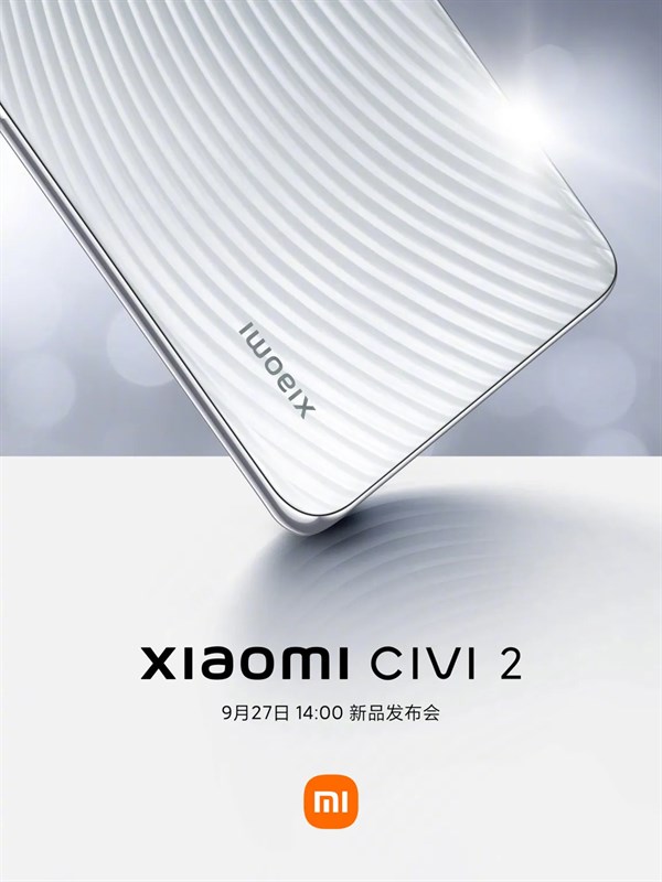 Xiaomi CIVI 2 ấn định ngày ra mắt Xiaomi CIVI 2 ấn định ngày ra mắt