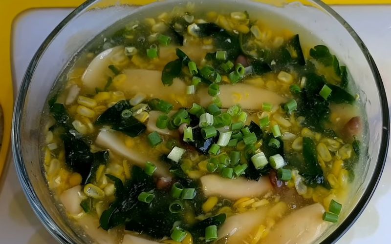 Share how to make easy-to-make mushroom corn soup at home