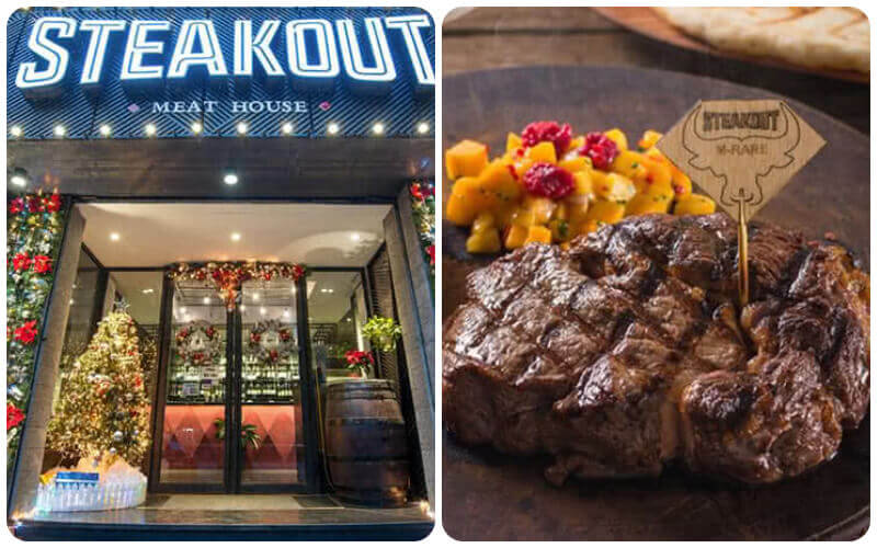 Steakout tại 24 Trần Hưng Đạo là nơi chuyên phục vụ các món beef steak