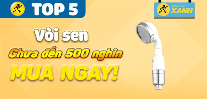 Top 5 vòi sen giá rẻ chưa đến 500.000 tại Điện máy XANH mà bạn nên biết