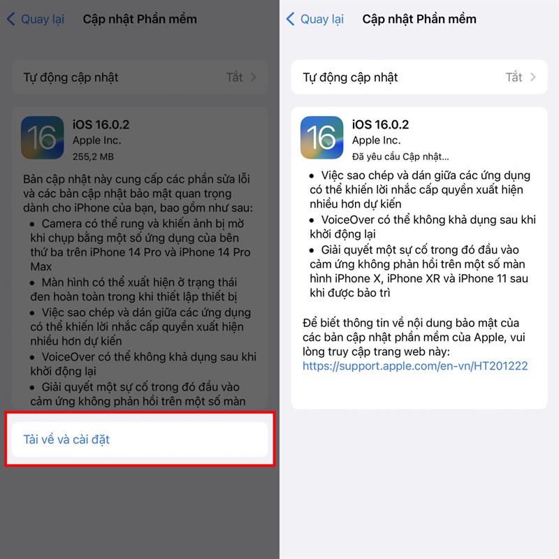 Cách cập nhật iOS 16.0.2 