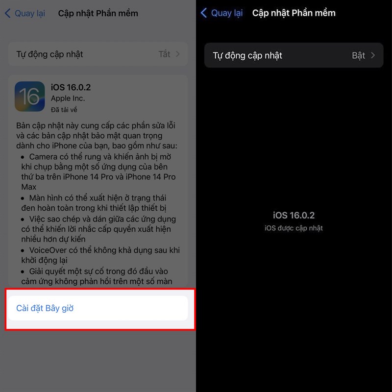 Cách cập nhật iOS 16.0.2 