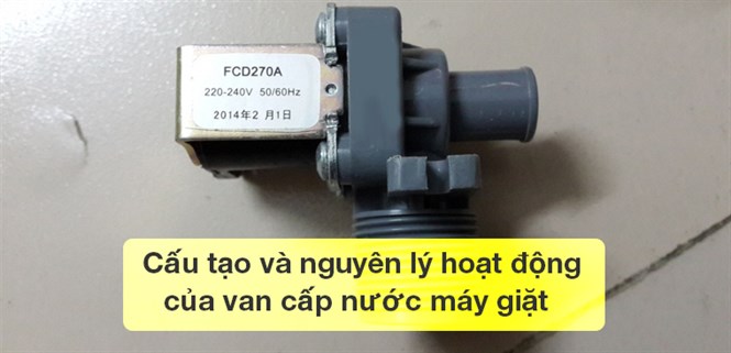 Cấu tạo và nguyên lý hoạt động của van cấp nước máy giặt