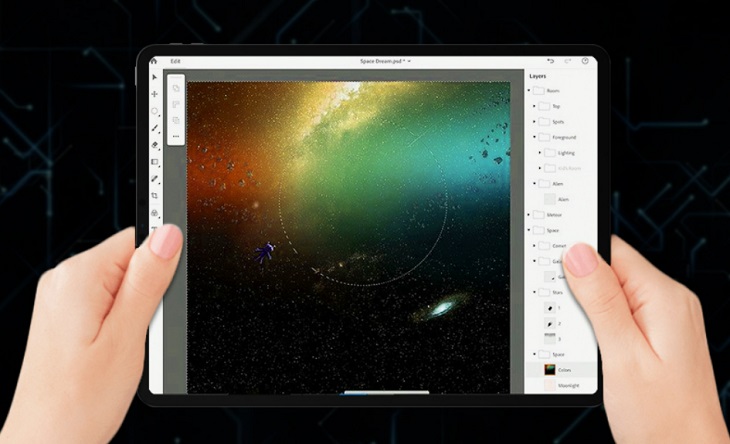 iPad Pro 2018 đáp ứng tốt các nhu cầu đồ họa cơ bản nhờ sử dụng chip A12X Bionic