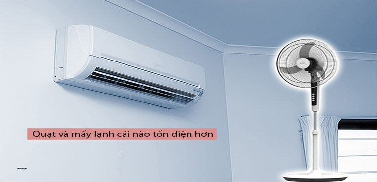 Quạt và máy lạnh cái nào tốn điện hơn?
