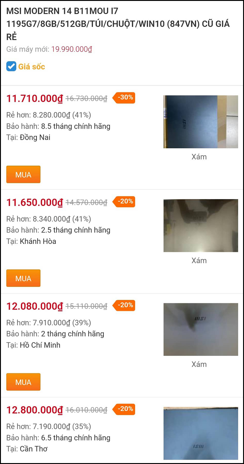 Sắm ngay Laptop đã sử dụng, giá bán tiết kiệm đến 50% còn gì đã hơn!