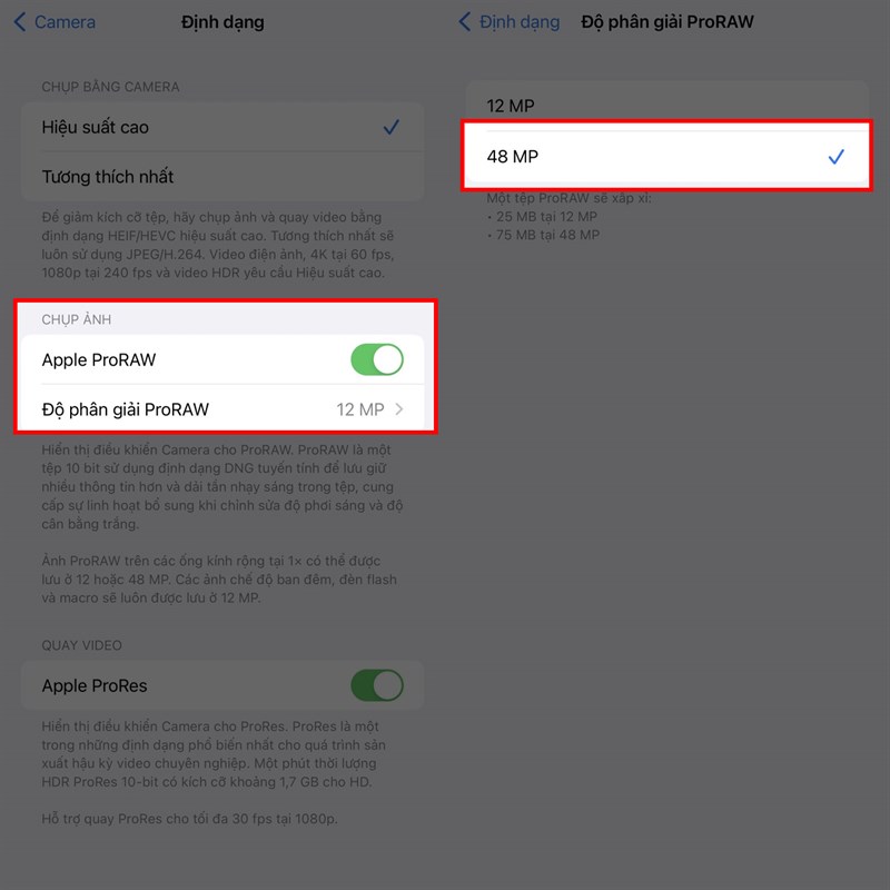 Cách chụp ProRAW trên iPhone 14